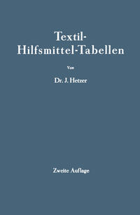 Vorderes Coverbild Textil-Hilfsmittel-Tabellen