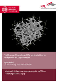 Vorderes Coverbild Verfahren zur Materialauswahl für akustische Liner im Heißgaspfad von Flugtriebwerken