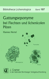 Vorderes Coverbild Gattungseponyme bei Flechten und lichenicolen Pilzen
