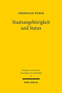 Vorderes Coverbild Staatsangehörigkeit und Status