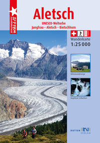 Vorderes Coverbild Wanderkarte Aletsch