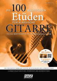 Vorderes Coverbild Die 100 wichtigsten Etüden für klassische Gitarre