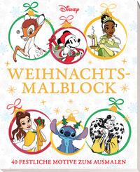 Vorderes Coverbild Disney: Weihnachtsmalblock: 40 festliche Motive zum Ausmalen