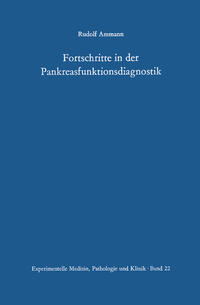 Vorderes Coverbild Fortschritte in der Pankreasfunktionsdiagnostik
