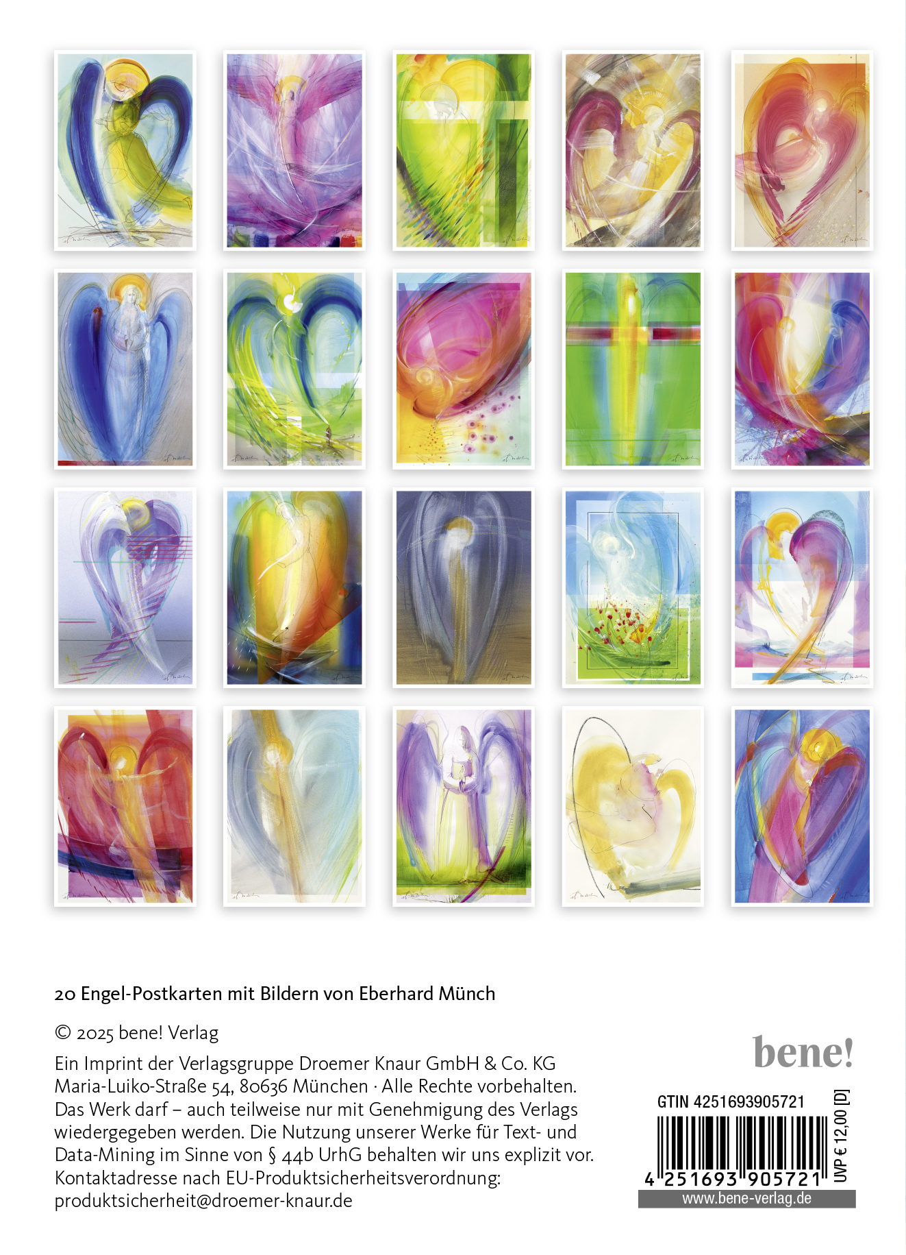 Rückseitencover Ich schenke dir einen Engel - Postkartenbuch