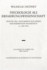 Vorderes Coverbild Psychologie als Erfahrungswissenschaft
