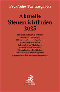 Vorderes Coverbild Aktuelle Steuerrichtlinien 2025