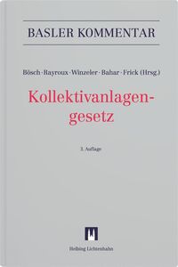 Vorderes Coverbild Kollektivanlagengesetz (KAG)