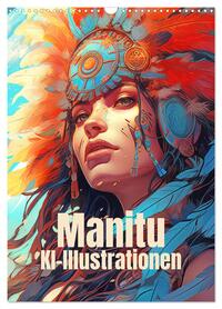 Vorderes Coverbild Manitu - KI-Illustrationen (Wandkalender 2026 DIN A3 hoch), CALVENDO Monatskalender