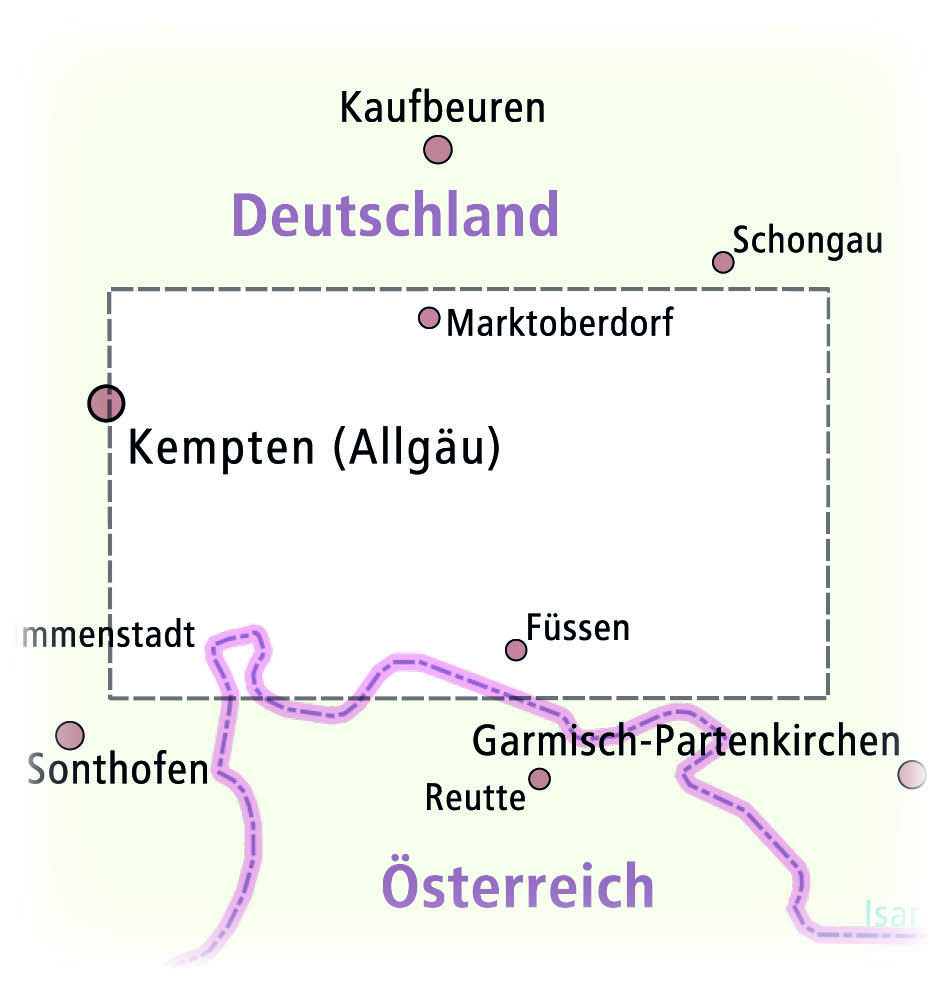 Beispielinhalt (Bild) Allgäu, Pfronten, Füssen, Marktoberdorf