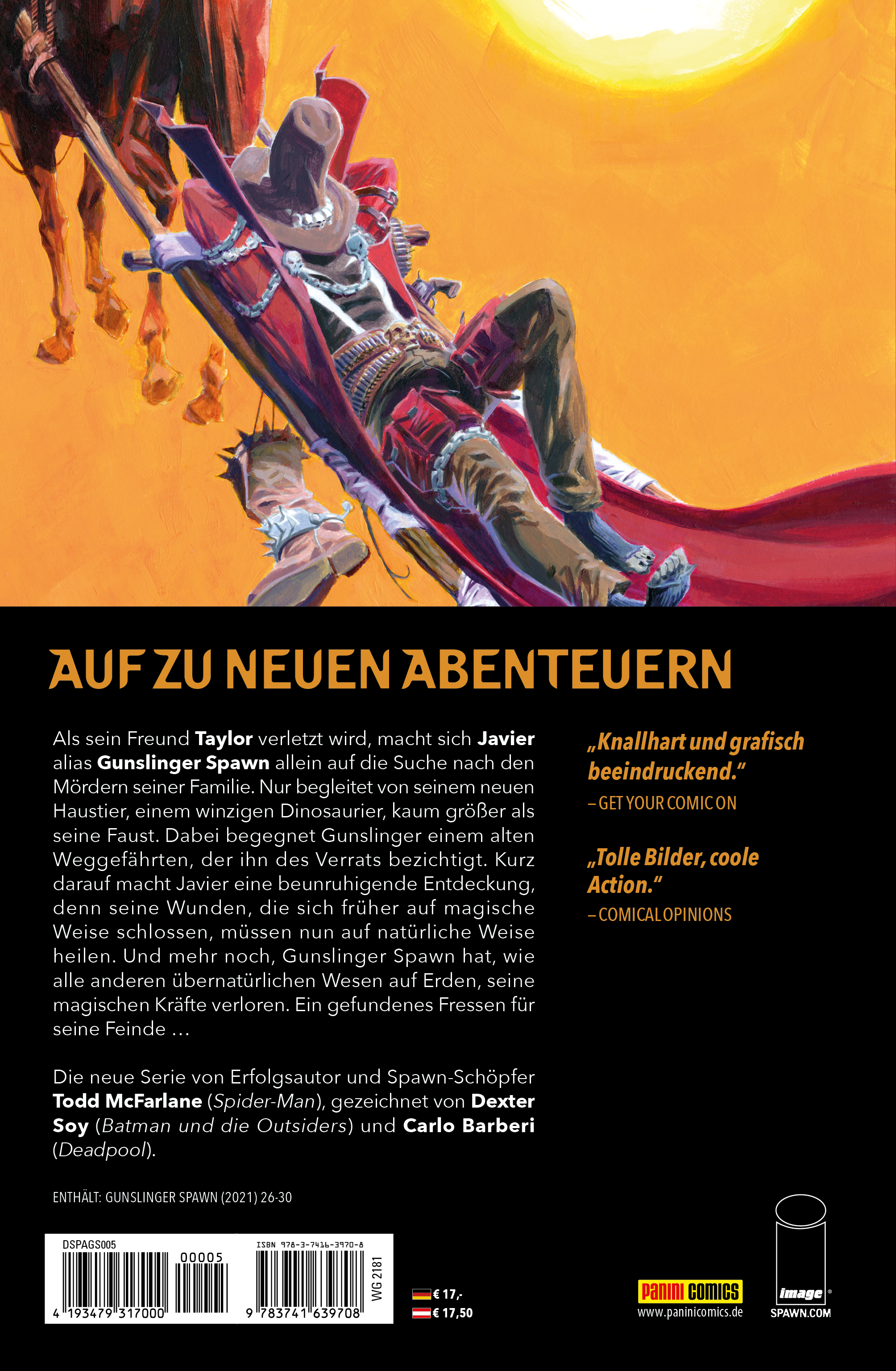 Rückseitencover Gunslinger Spawn