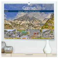 Vorderes Coverbild Carrara Marmor - weißes Gold der Toscana (hochwertiger Premium Wandkalender 2025 DIN A2 quer), Kunstdruck in Hochglanz