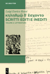 Vorderes Coverbild ?????µ? d? ?s???t? Scritti editi e inediti
