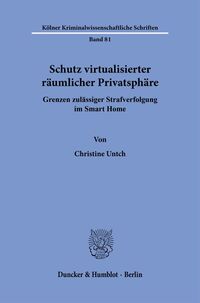 Vorderes Coverbild Schutz virtualisierter räumlicher Privatsphäre