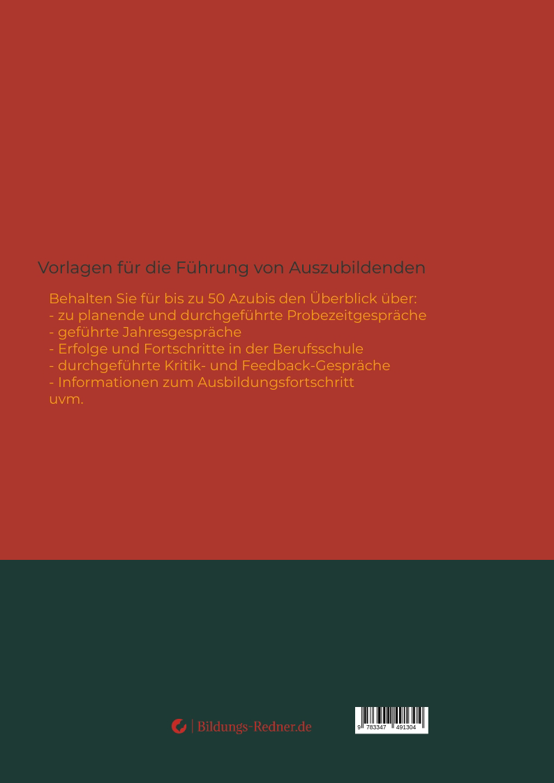 Rückseitencover Meine Azubis