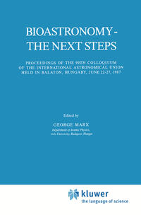 Vorderes Coverbild Bioastronomy - The Next Steps