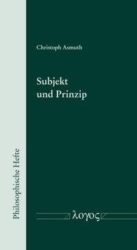 Vorderes Coverbild Subjekt und Prinzip
