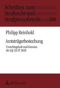 Vorderes Coverbild Amtsträgerbestechung