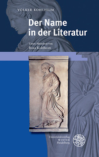 Vorderes Coverbild Der Name in der Literatur