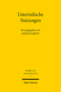 Vorderes Coverbild Unterirdische Nutzungen