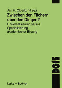 Vorderes Coverbild Zwischen den Fächern — über den Dingen?
