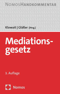 Vorderes Coverbild Mediationsgesetz