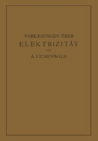 Vorderes Coverbild Vorlesungen über Elektrizität