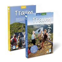 Vorderes Coverbild Traumpfade & Traumpfädchen Geschenk-Set. Zwei Bände mit 41 Top-Touren an Rhein, Mosel und in der Eifel. Detail-Karten, GPS-Daten und Höhenprofile.