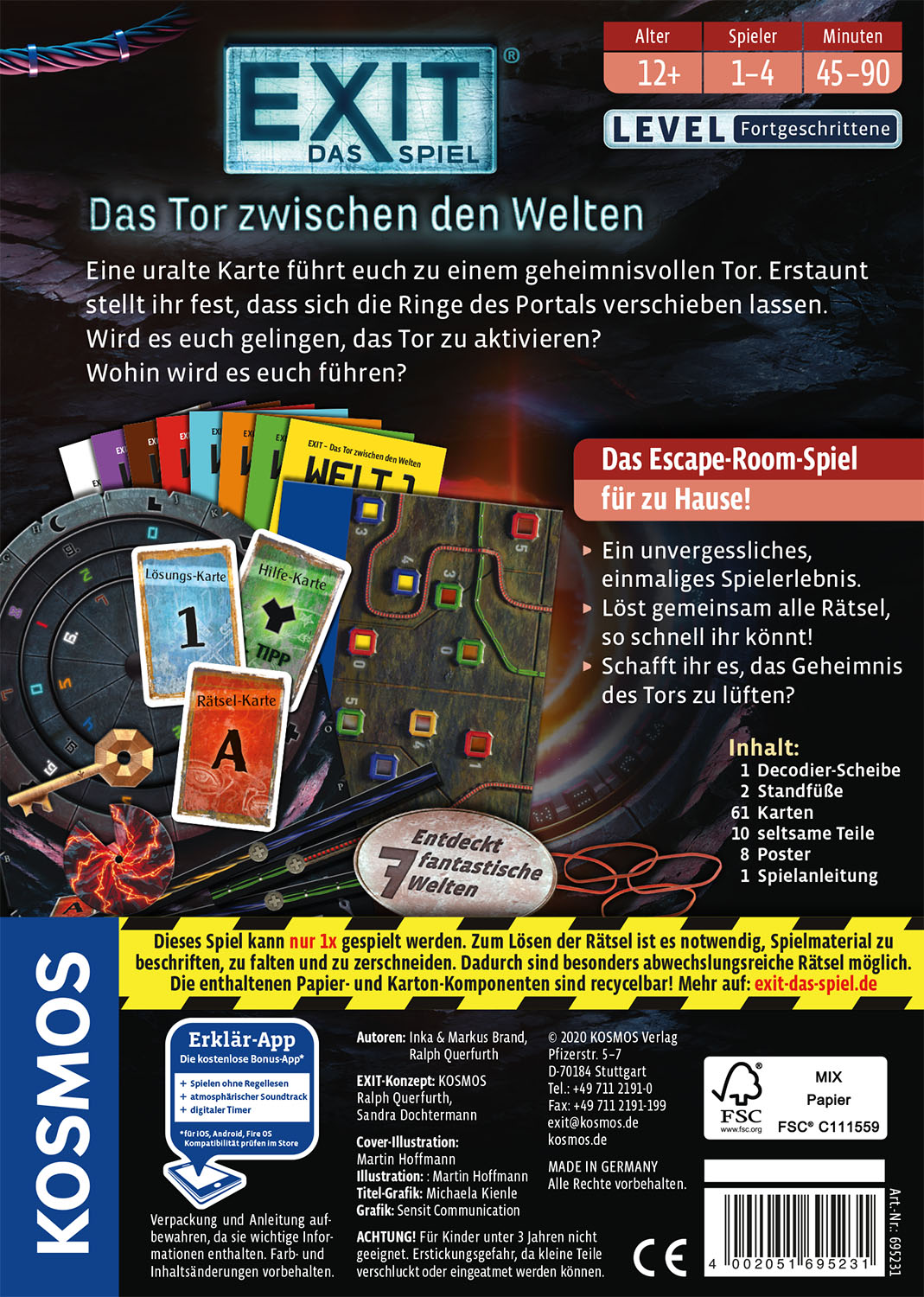 Rückseitencover EXIT® Das Tor zwischen den Welten (F)