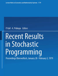 Vorderes Coverbild Recent Results in Stochastic Programming