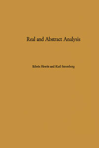 Vorderes Coverbild Real and Abstract Analysis