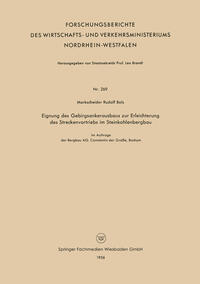 Vorderes Coverbild Eignung des Gebirgsankerausbaus zur Erleichterung des Streckenvortriebs im Steinkohlenbergbau