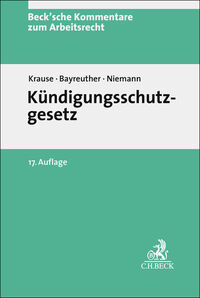 Vorderes Coverbild Beck'sche Kommentare zum Arbeitsrecht / Kündigungsschutzgesetz. KSchG