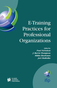 Vorderes Coverbild E-Training Practices for Professional Organizations