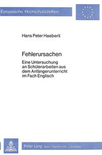 Vorderes Coverbild Fehlerursachen