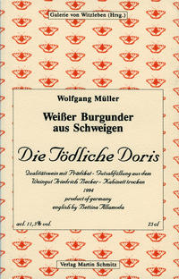 Vorderes Coverbild Weisser Burgunder aus Schweigen