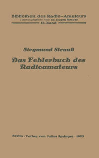 Vorderes Coverbild Das Fehlerbuch des Radioamateurs