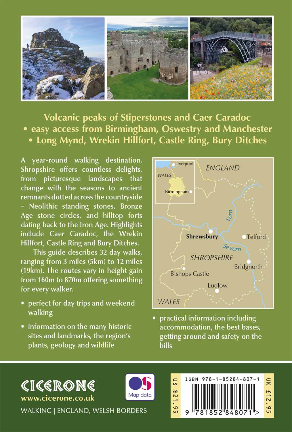 Rückseitencover Hillwalking in Shropshire
