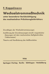 Vorderes Coverbild Wechselstrommeßtechnik