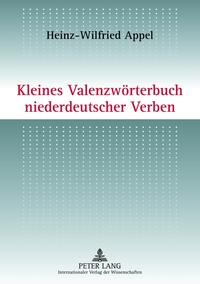 Vorderes Coverbild Kleines Valenzwörterbuch niederdeutscher Verben