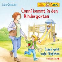 Vorderes Coverbild Conni kommt in den Kindergarten / Conni geht aufs Töpfchen (Meine Freundin Conni - ab 3)