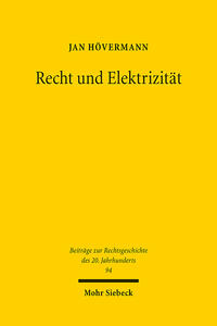 Vorderes Coverbild Recht und Elektrizität
