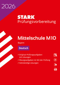 Vorderes Coverbild STARK Deutsch 10. Klasse - M10 Mittelschule 2026 Bayern - Prüfungsvorbereitung