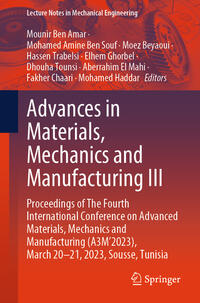 Vorderes Coverbild Advances in Materials, Mechanics and Manufacturing III