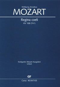 Vorderes Coverbild Regina coeli in C (Klavierauszug)
