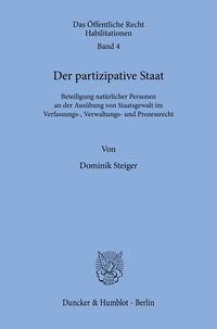 Vorderes Coverbild Der partizipative Staat.