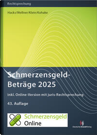 Vorderes Coverbild SchmerzensgeldBeträge 2025 (Buch mit Online-Zugang)