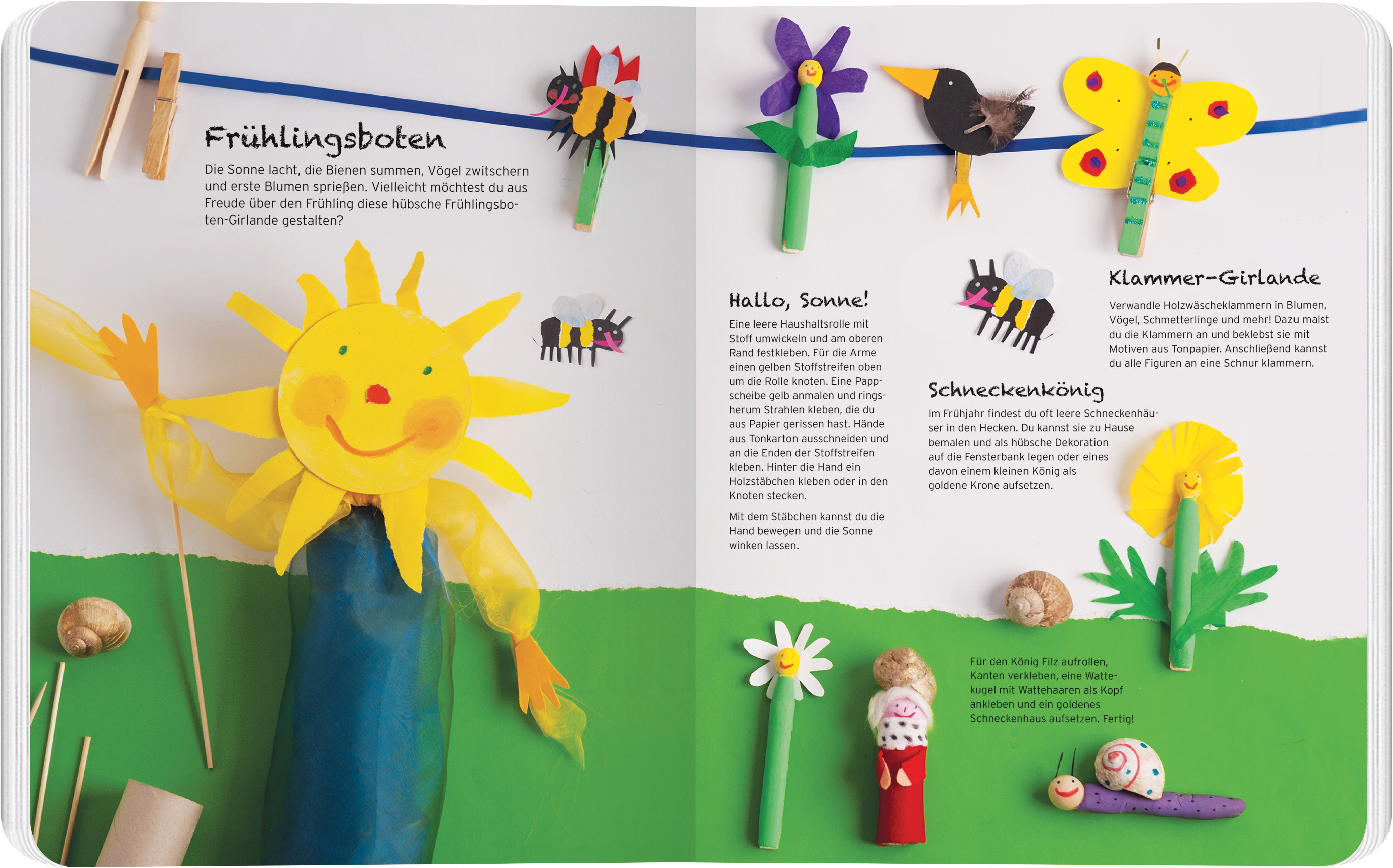 Beispielinhalt (Bild) Bastelspaß im Frühling