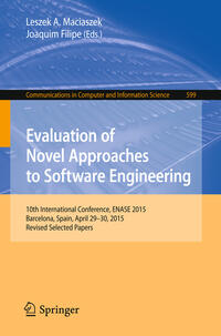 Vorderes Coverbild Evaluation of Novel Approaches to Software Engineering