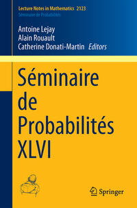 Vorderes Coverbild Séminaire de Probabilités XLVI